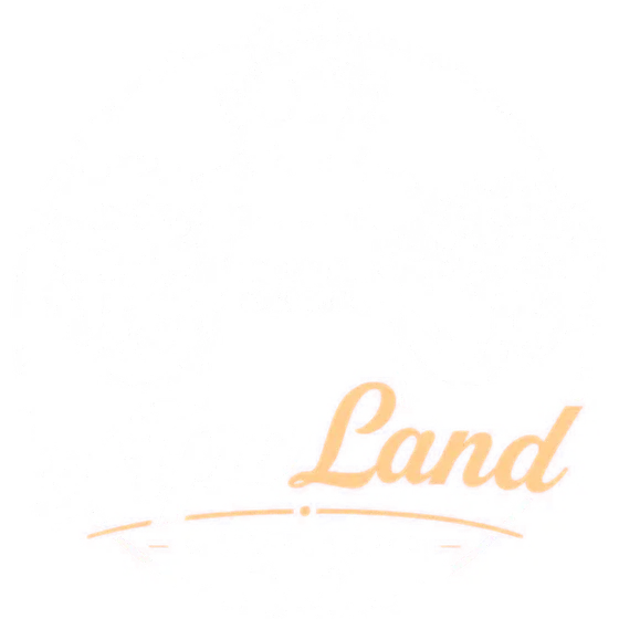 ApeLand Catering Logo: Affe mit Burger und Loaded Fries, Good Food. Good Mood.